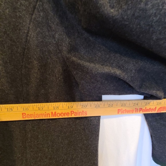 Vtg German wool blend Hammerschmid Gray blazer Mushrooms Octoberfest Euro Sz 36 - Picture 9 of 13